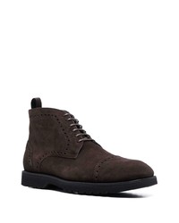 dunkelbraune Chukka-Stiefel aus Wildleder von Tom Ford