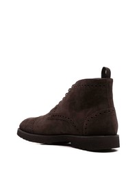 dunkelbraune Chukka-Stiefel aus Wildleder von Tom Ford