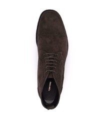 dunkelbraune Chukka-Stiefel aus Wildleder von Tom Ford