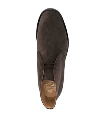 dunkelbraune Chukka-Stiefel aus Wildleder von Church's