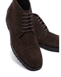 dunkelbraune Chukka-Stiefel aus Wildleder von Tom Ford