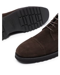 dunkelbraune Chukka-Stiefel aus Wildleder von Tom Ford