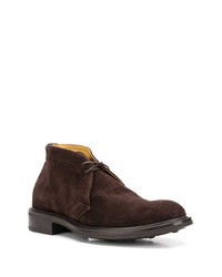 dunkelbraune Chukka-Stiefel aus Wildleder von Scarosso