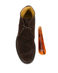 dunkelbraune Chukka-Stiefel aus Wildleder von Scarosso