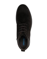 dunkelbraune Chukka-Stiefel aus Wildleder von Geox