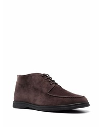 dunkelbraune Chukka-Stiefel aus Wildleder von Canali