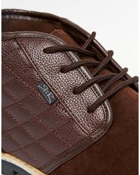 dunkelbraune Chukka-Stiefel aus Wildleder von Rock & Religion