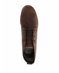 dunkelbraune Chukka-Stiefel aus Wildleder von Timberland