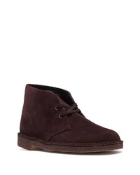 dunkelbraune Chukka-Stiefel aus Wildleder von Clarks Originals