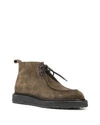 dunkelbraune Chukka-Stiefel aus Wildleder von Pierre Hardy