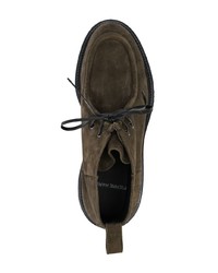 dunkelbraune Chukka-Stiefel aus Wildleder von Pierre Hardy