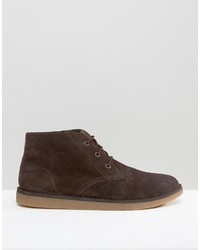 dunkelbraune Chukka-Stiefel von Lacoste