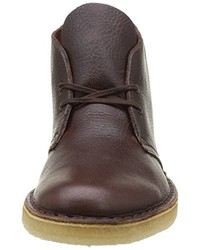 dunkelbraune Chukka-Stiefel von Clarks Originals