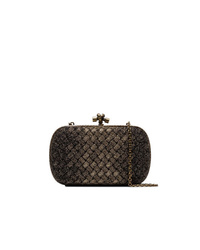 dunkelbraune Clutch von Bottega Veneta