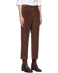 dunkelbraune Cord Chinohose von Maison Margiela