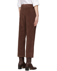 dunkelbraune Cord Chinohose von Maison Margiela