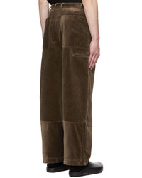 dunkelbraune Cord Chinohose von A PERSONAL NOTE 73