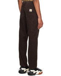 dunkelbraune Cord Chinohose von CARHARTT WORK IN PROGRESS