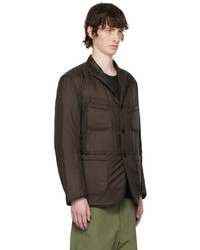 dunkelbraune Daunenjacke von Engineered Garments