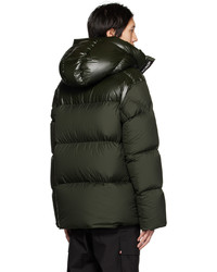 dunkelbraune Daunenjacke von Moncler