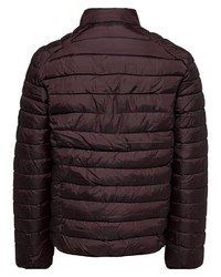 dunkelbraune Daunenjacke von ONLY & SONS