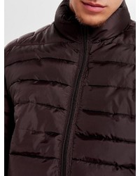 dunkelbraune Daunenjacke von ONLY & SONS