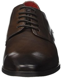 dunkelbraune Derby Schuhe von Base London