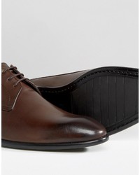 dunkelbraune Derby Schuhe von Hugo Boss