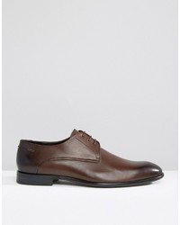 dunkelbraune Derby Schuhe von Hugo Boss