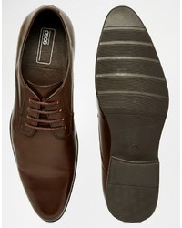 dunkelbraune Derby Schuhe von Asos