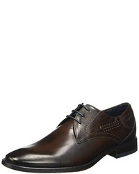 dunkelbraune Derby Schuhe von Bugatti