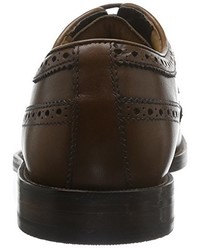 dunkelbraune Derby Schuhe von Clarks