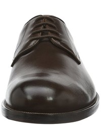 dunkelbraune Derby Schuhe von Clarks