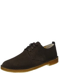 dunkelbraune Derby Schuhe von Clarks Originals