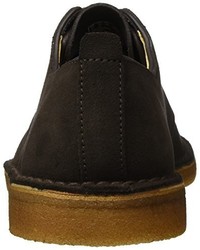 dunkelbraune Derby Schuhe von Clarks Originals