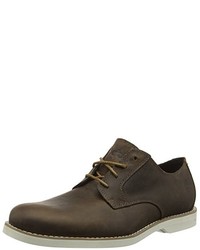 dunkelbraune Derby Schuhe