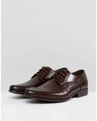 dunkelbraune Derby Schuhe von Asos