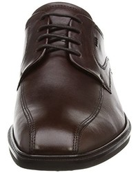 dunkelbraune Derby Schuhe von Ecco