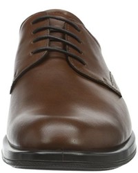 dunkelbraune Derby Schuhe von Ecco