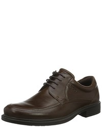 dunkelbraune Derby Schuhe von Ecco