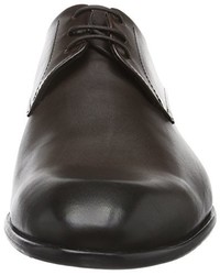 dunkelbraune Derby Schuhe von Hugo