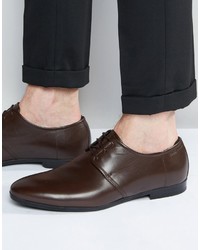 dunkelbraune Derby Schuhe von Hugo Boss