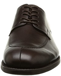 dunkelbraune Derby Schuhe von Pellet