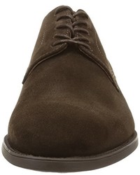 dunkelbraune Derby Schuhe von Pellet