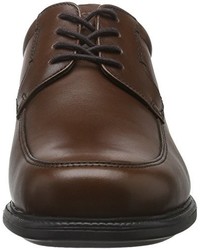 dunkelbraune Derby Schuhe von Rockport