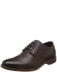 dunkelbraune Derby Schuhe von Rockport