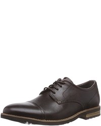 dunkelbraune Derby Schuhe von Rockport