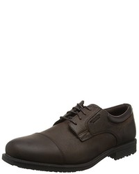 dunkelbraune Derby Schuhe von Rockport