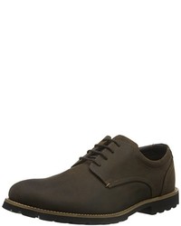 dunkelbraune Derby Schuhe von Rockport