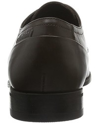 dunkelbraune Derby Schuhe von Strellson